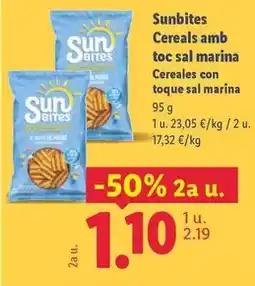 Lidl Sunbites - cereales con toque sal marina oferta
