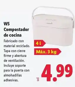 Lidl W5 - compostador de cocina oferta