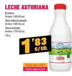 AhorraMas La asturiana - leche oferta
