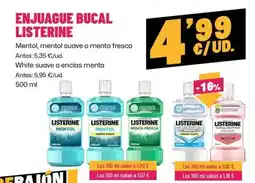 AhorraMas Listerine - enjuague bucal oferta