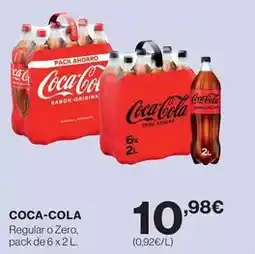 Hipercor Coca-cola - regular o zero oferta