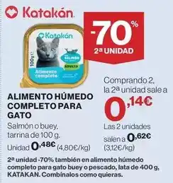 Hipercor Katakán - alimento humedo completo para gato oferta