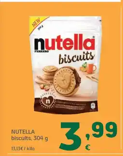 HiperDino NUTELLA biscuits oferta