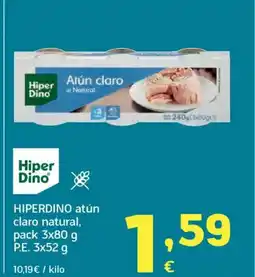 HiperDino HIPERDINO atún claro natural oferta