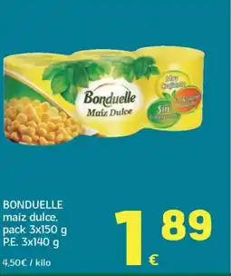 HiperDino BONDUELLE maíz dulce oferta