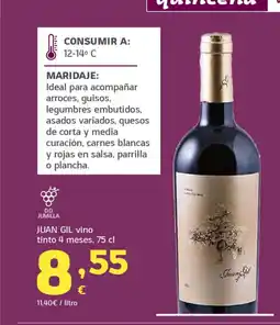 HiperDino JUAN GIL vino tinto 4 meses oferta