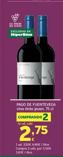 HiperDino PAGO DE FUENTEVEGA vino tinto joven oferta