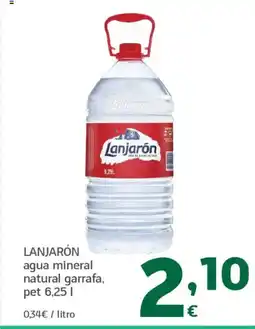 HiperDino LANJARÓN agua mineral natural garrafa oferta