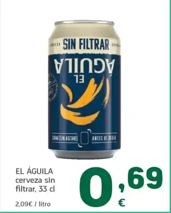 HiperDino EL ÁGUILA cerveza sin filtrar oferta