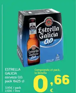 HiperDino ESTRELLA GALICIA cerveza 0,0 oferta