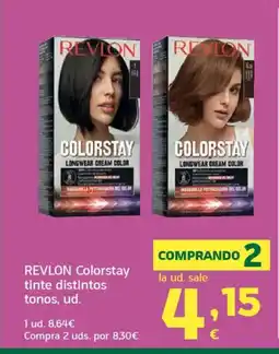 HiperDino REVLON Colorstay tinte distintos tonos oferta