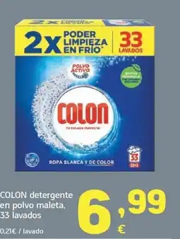 HiperDino COLON detergente en polvo maleta 33 lavados oferta
