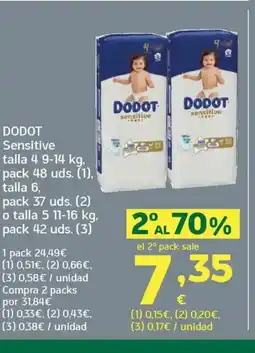 HiperDino DODOT Sensitive talla oferta