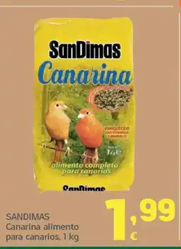 HiperDino SANDIMAS Canarina alimento para canarios oferta