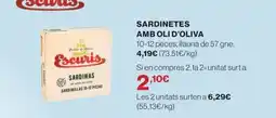 El Corte Inglés Sardinetes amb oli d'oliva oferta