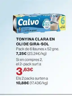 El Corte Inglés Tonyina clara en oli de gira-sol oferta