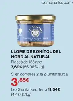 El Corte Inglés Lomos de bonito del norte al natural oferta