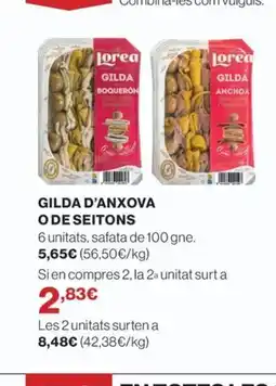 El Corte Inglés Gilda d'anxova o de seitons oferta