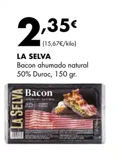 Supermercados Lupa LA SELVA Bacon ahumado natural 50% Duroc oferta