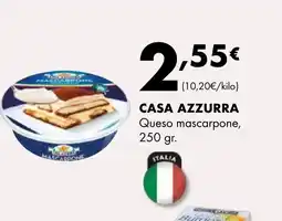Supermercados Lupa CASA AZZURRA Queso mascarpone oferta