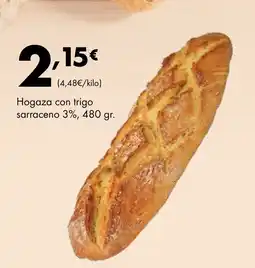 Supermercados Lupa Hogaza con trigo sarraceno 3% oferta