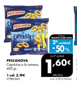 Supermercados Lupa PESCANOVA Caprichos a la romana oferta