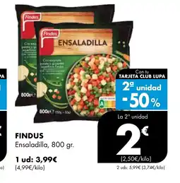 Supermercados Lupa FINDUS Ensaladilla oferta
