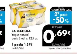 Supermercados Lupa LA LECHERA Yogur natural oferta