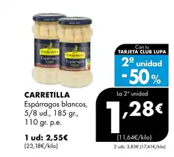 Supermercados Lupa CARRETILLA Espárragos blancos oferta