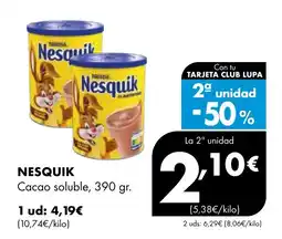Supermercados Lupa NESQUIK Cacao soluble oferta