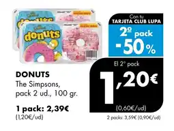Supermercados Lupa DONUTS The Simpsons oferta