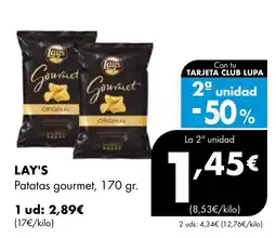 Supermercados Lupa LAY'S Patatas gourmet oferta
