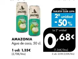 Supermercados Lupa AMAZONIA Agua de coco oferta