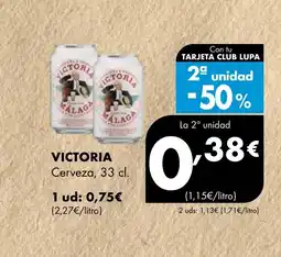 Supermercados Lupa VICTORIA Cerveza oferta