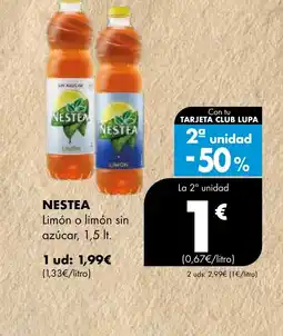 Supermercados Lupa NESTEA Limón o limón sin azúcar oferta