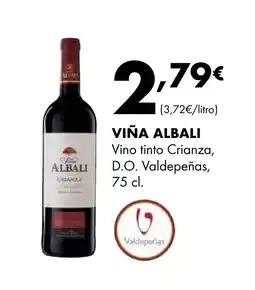 Supermercados Lupa VIÑA ALBALI Vino tinto Crianza, D.O. Valdepeñas oferta
