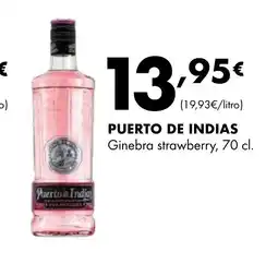 Supermercados Lupa PUERTO DE INDIAS Ginebra strawberry oferta