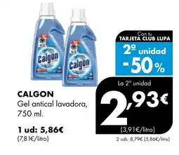 Supermercados Lupa CALGON Gel antical lavadora oferta