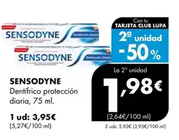 Supermercados Lupa SENSODYNE Dentifrico protección diaria oferta