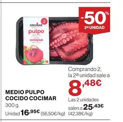 Supercor COCIMAR Medio pulpo cocido oferta