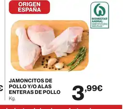 Supercor Jamoncitos de pollo y/o alas enteras de pollo oferta