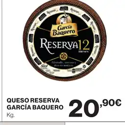 Supercor GARCÍA BAQUERO Queso reserva oferta