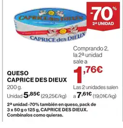 Supercor CAPRICE DES DIEUX Queso oferta