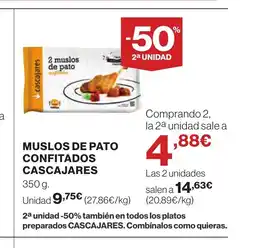 Supercor CASCAJARES Muslos de pato confitados oferta