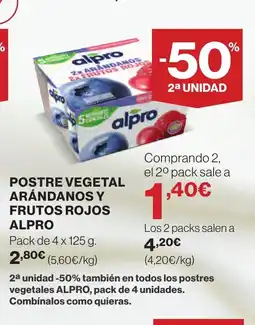 Supercor ALPRO Postre vegetal arándanos y frutos rojos oferta