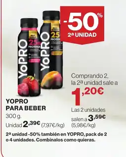 Supercor YOPRO Para beber oferta