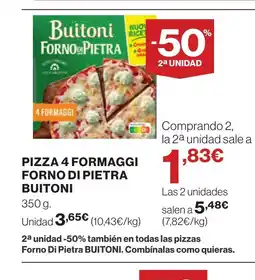 Supercor BUITONI Pizza 4 formaggi forno di pietra oferta