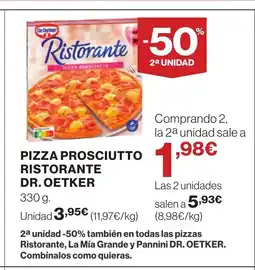 Supercor DR. OETKER Pizza prosciutto ristorante oferta