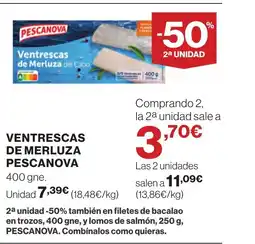 Supercor PESCANOVA Ventrescas de merluza oferta