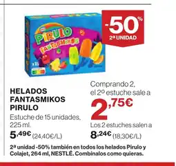Supercor PIRULO Helados fantasmikos oferta